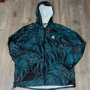 Adidas Men’s Digital Safari print zip up windbreaker.